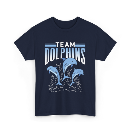 Team Dolphins Dolphin Lover T-Shirt - Navy