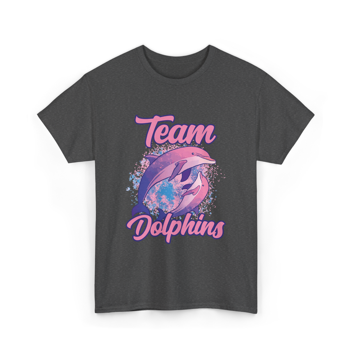 Team Dolphins Dolphin Lover T-Shirt - Dark Heather