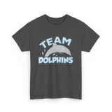 Team Dolphins Dolphin Lover T-Shirt - Dark Heather