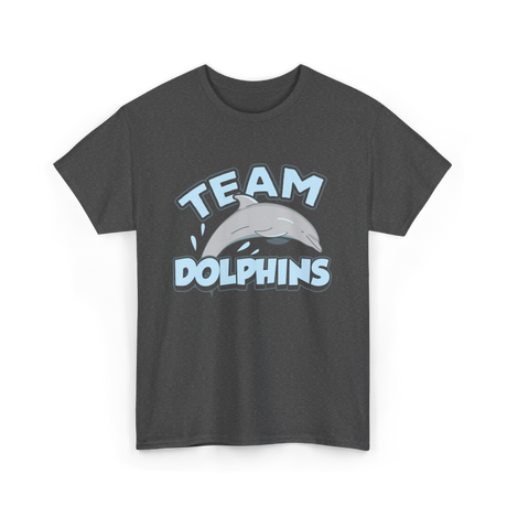 Team Dolphins Dolphin Lover T-Shirt - Dark Heather