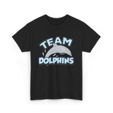 Team Dolphins Dolphin Lover T-Shirt - Black