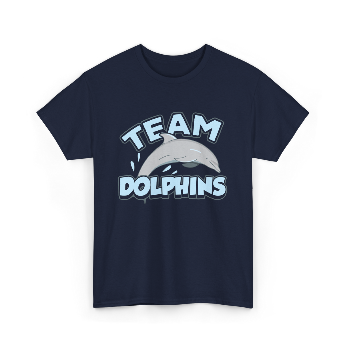 Team Dolphins Dolphin Lover T-Shirt - Navy