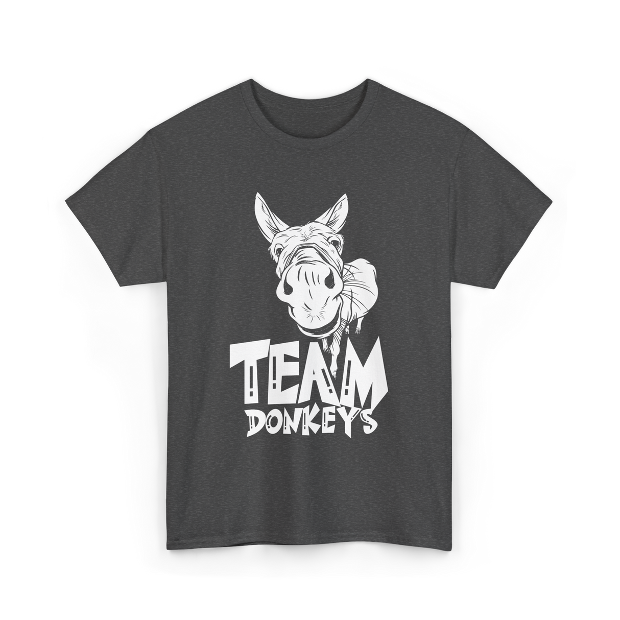 Team Donkeys Animal Farm Donkey T-Shirt - Dark Heather