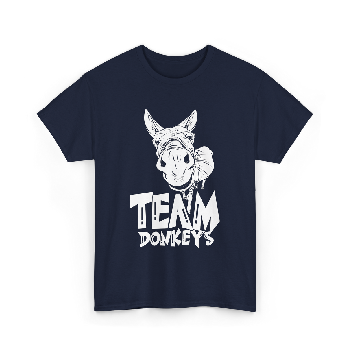 Team Donkeys Animal Farm Donkey T-Shirt - Navy