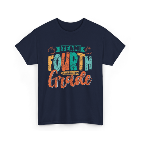 Team Fourth Grade Education T-Shirt - Navy