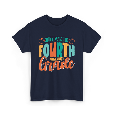 Team Fourth Grade Education T-Shirt - Navy