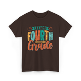 Team Fourth Grade Teacher Education T-Shirt - Dark Chocolate