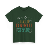 Team Fourth Grade Teacher Education T-Shirt - Forest Green