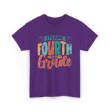 Team Fourth Grade Teacher Education T-Shirt - Purple