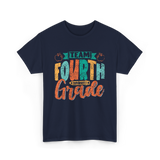 Team Fourth Grade Teacher Education T-Shirt - Navy