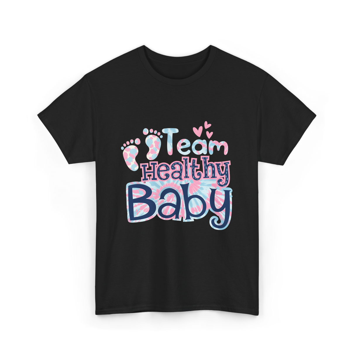 Team Healthy Baby Newborn Infant Care T-Shirt - Black