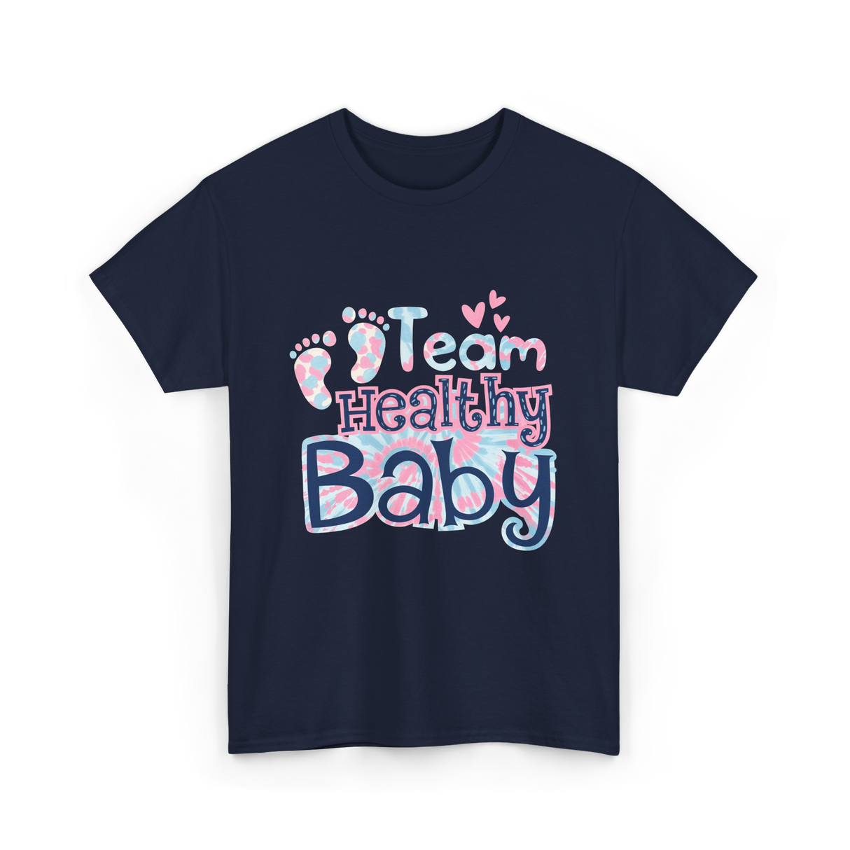 Team Healthy Baby Newborn Infant Care T-Shirt - Navy