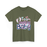 Team Healthy Baby Newborn Infant Care T-Shirt - Military Green