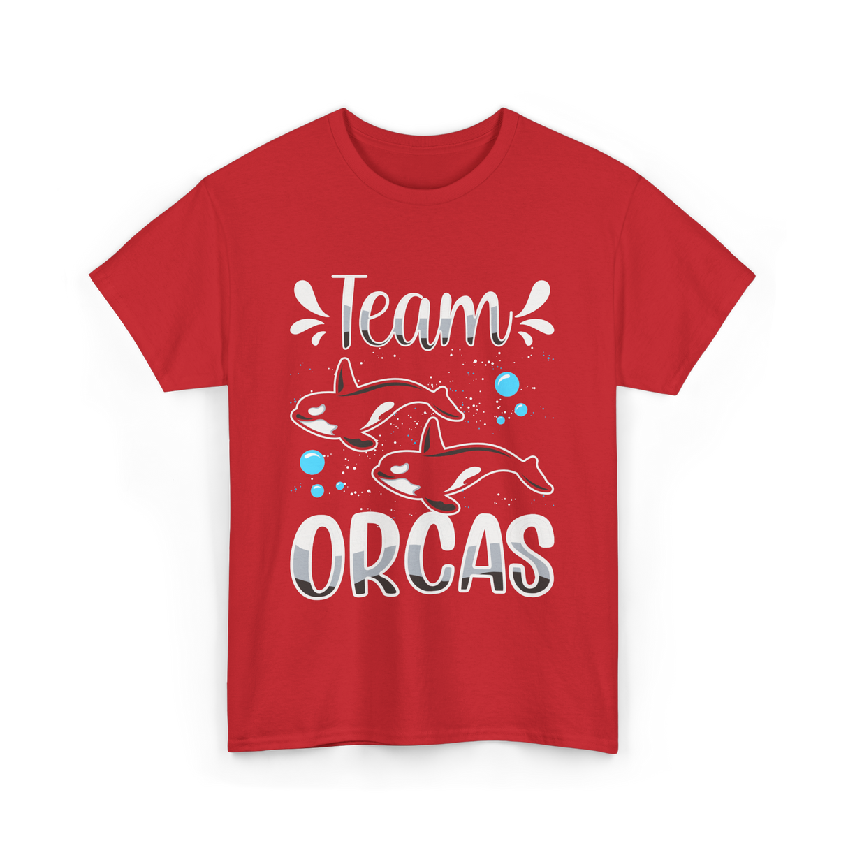 Team Orcas Orca Sea Conservation T-Shirt - Red