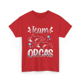 Team Orcas Orca Sea Conservation T-Shirt - Red