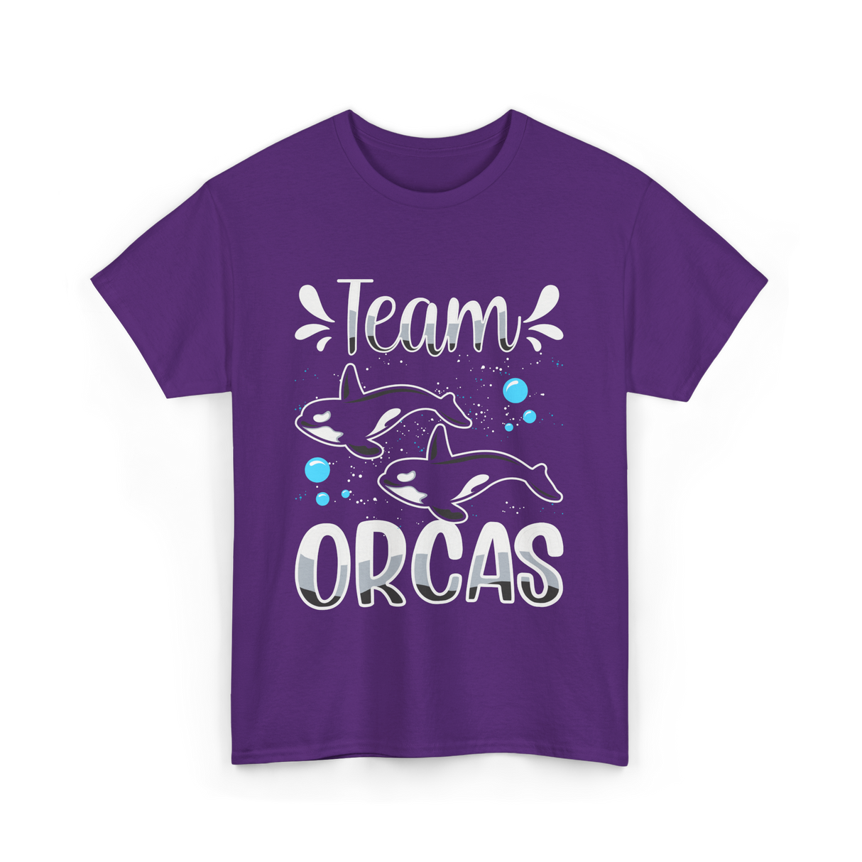 Team Orcas Orca Sea Conservation T-Shirt - Purple