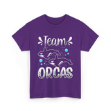 Team Orcas Orca Sea Conservation T-Shirt - Purple