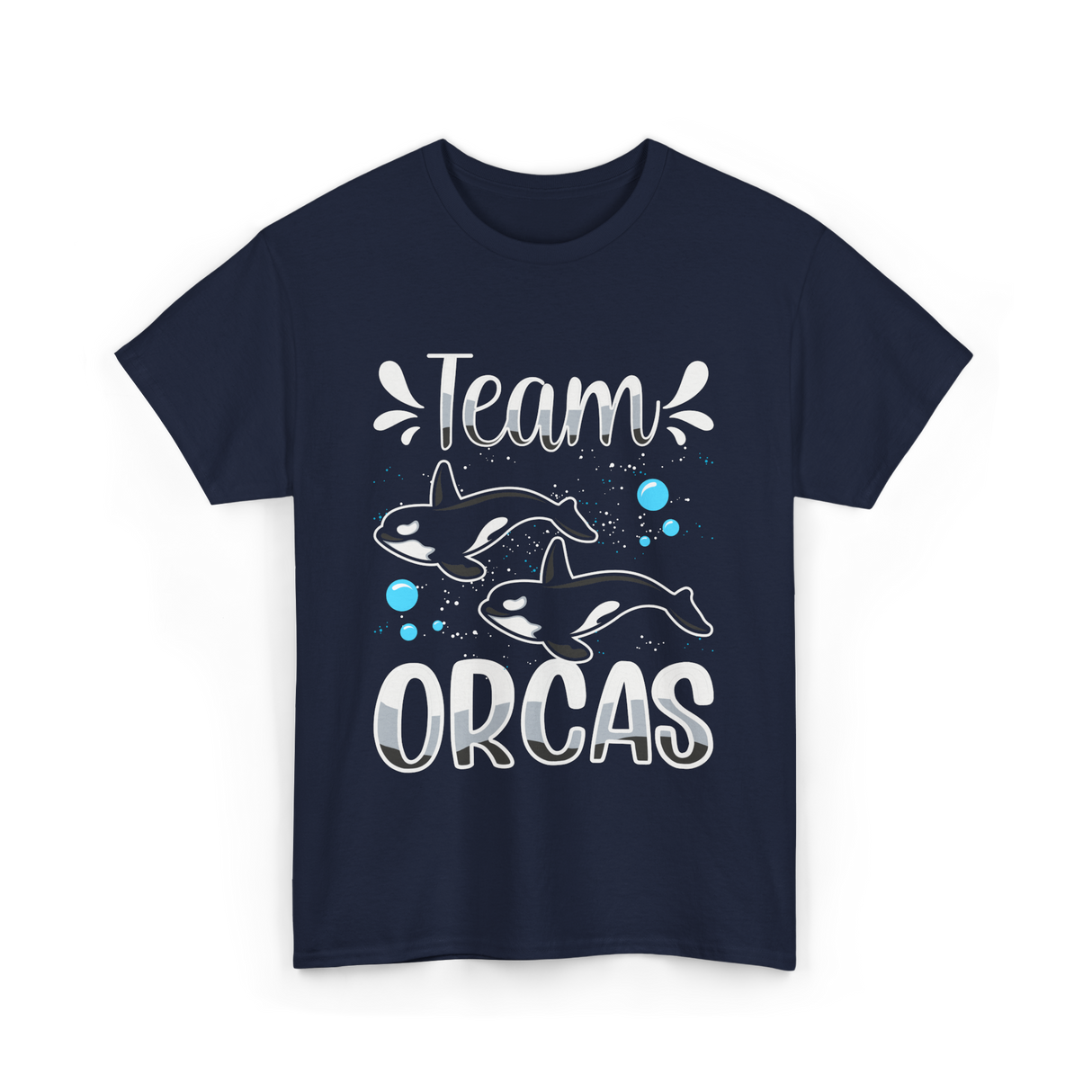 Team Orcas Orca Sea Conservation T-Shirt - Navy