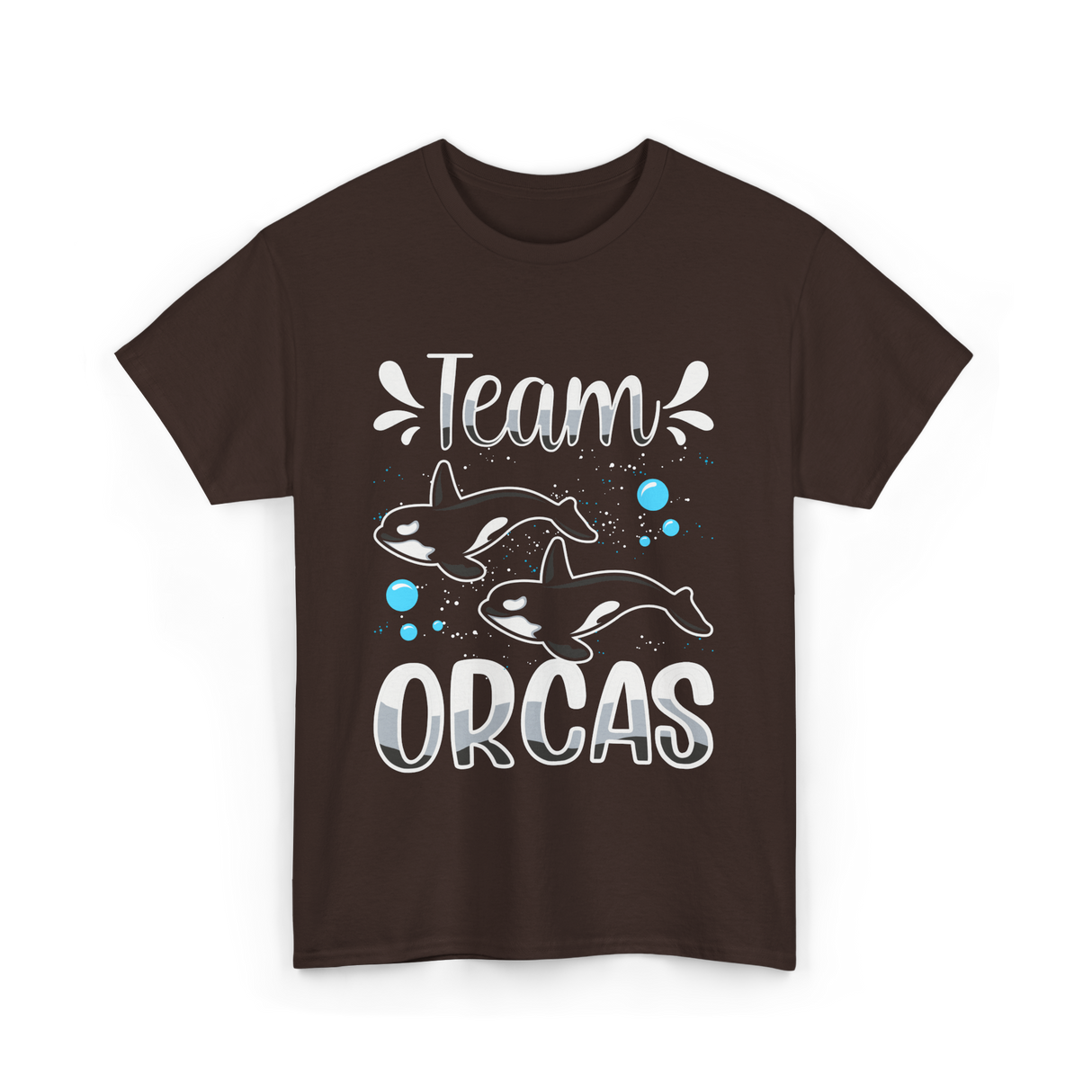 Team Orcas Orca Sea Conservation T-Shirt - Dark Chocolate