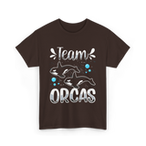 Team Orcas Orca Sea Conservation T-Shirt - Dark Chocolate