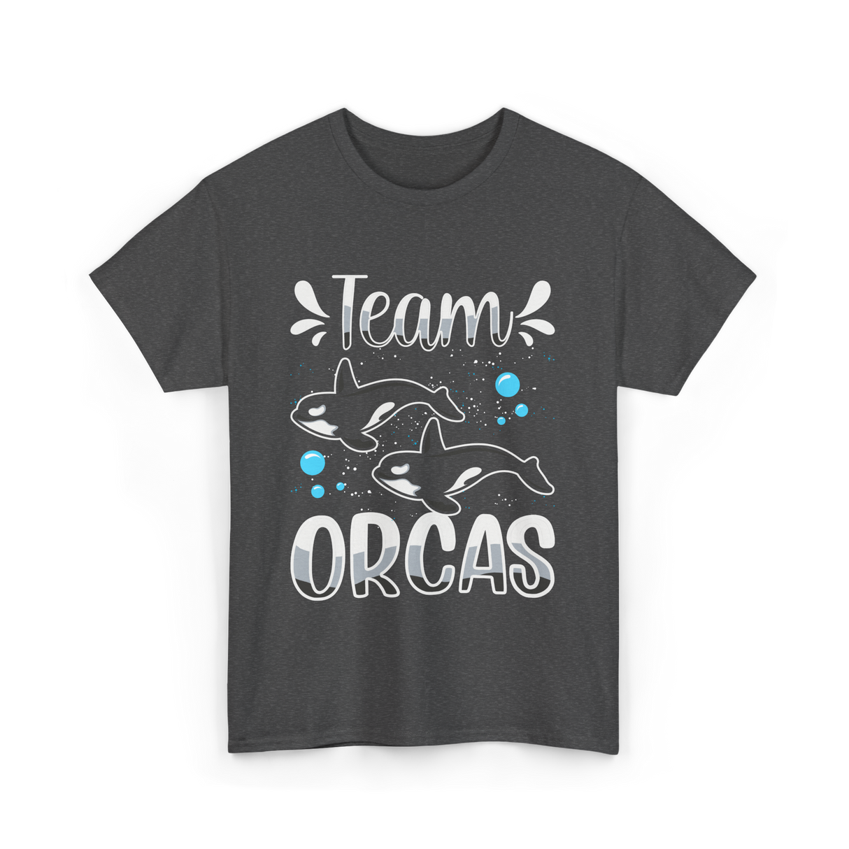 Team Orcas Orca Sea Conservation T-Shirt - Dark Heather