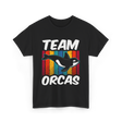 Team Orcas Orca Whale T-Shirt - Black