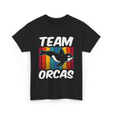 Team Orcas Orca Whale T-Shirt - Black