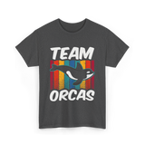 Team Orcas Orca Whale T-Shirt - Dark Heather