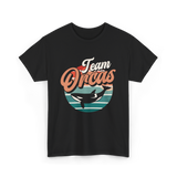 Team Orcas Whale Orca T-Shirt - Black