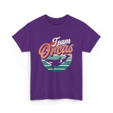 Team Orcas Whale Orca T-Shirt - Purple