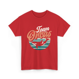 Team Orcas Whale Orca T-Shirt - Red