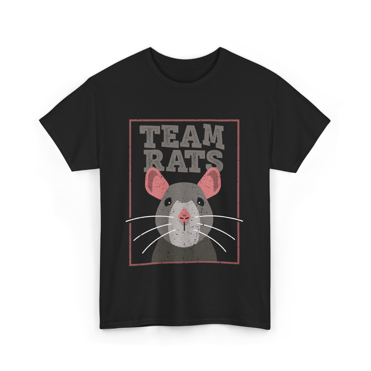 Team Rats Animal Rat T-Shirt - Black