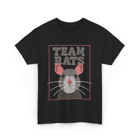 Team Rats Animal Rat T-Shirt - Black