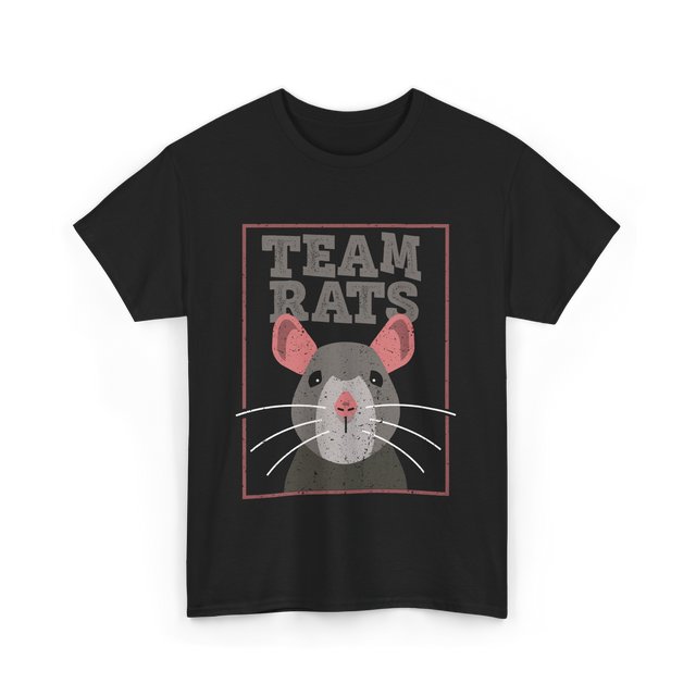 Team Rats Animal Rat T-Shirt - Black