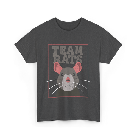 Team Rats Animal Rat T-Shirt - Dark Heather