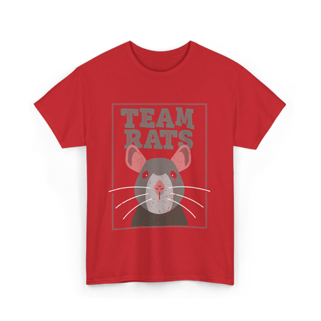 Team Rats Animal Rat T-Shirt - Red