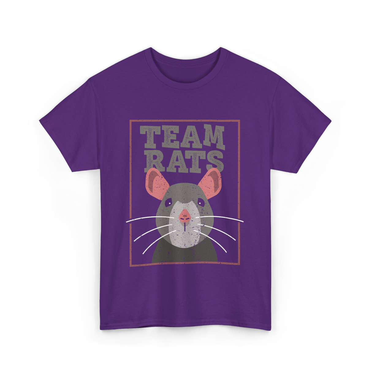 Team Rats Animal Rat T-Shirt - Purple