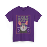 Team Rats Animal Rat T-Shirt - Purple