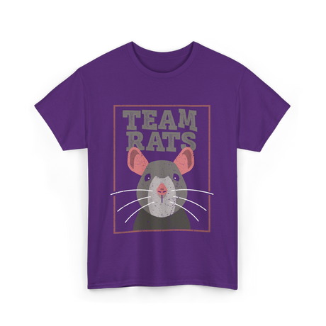 Team Rats Animal Rat T-Shirt - Purple