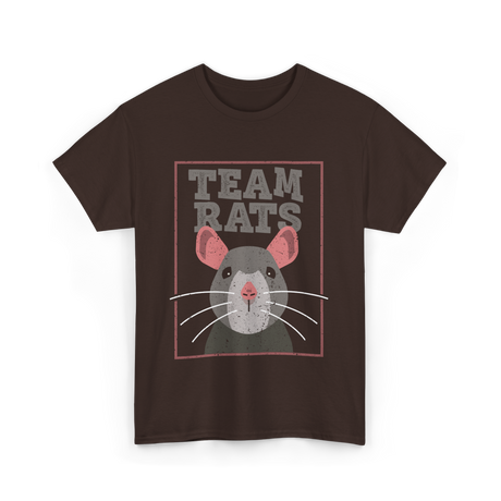 Team Rats Animal Rat T-Shirt - Dark Chocolate