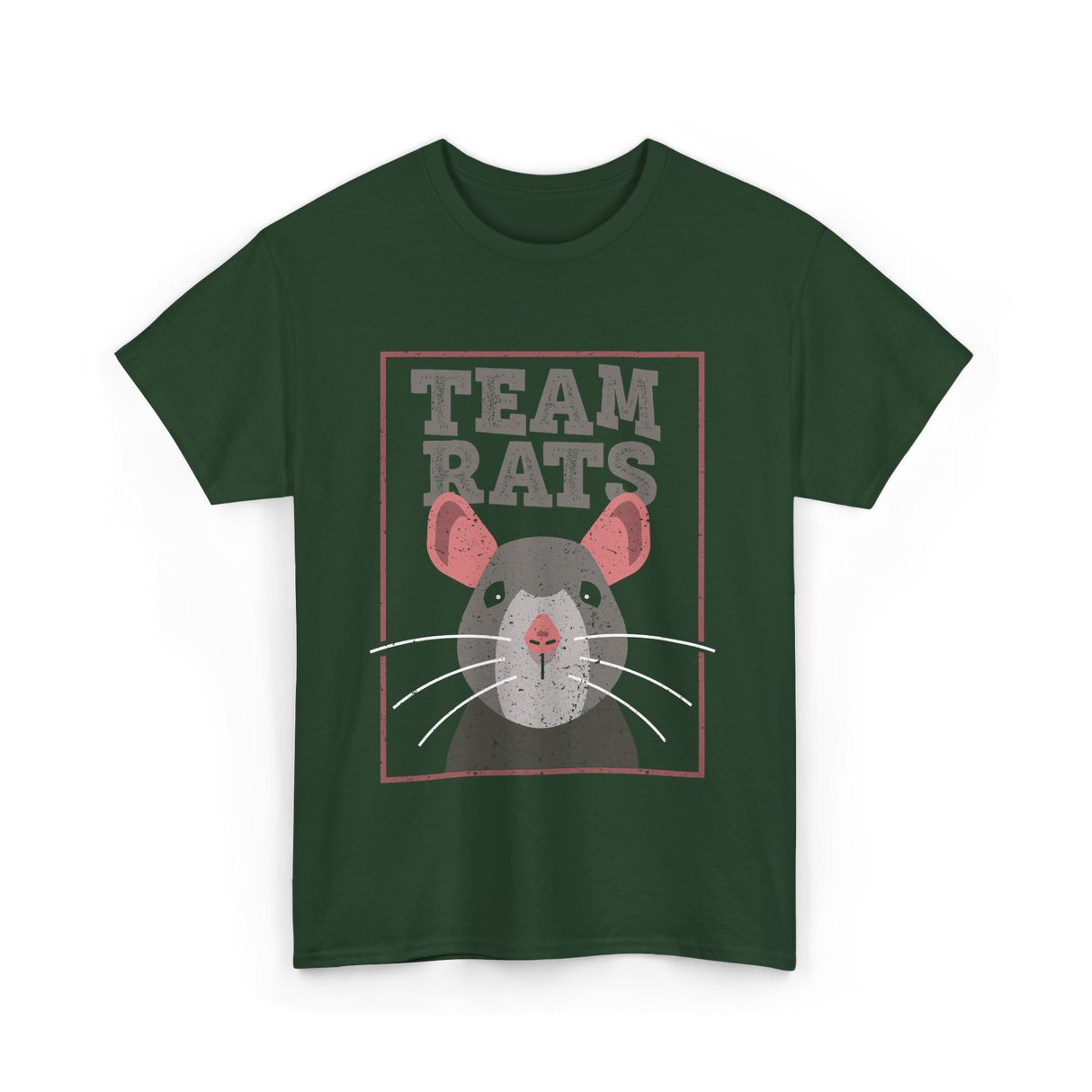 Team Rats Animal Rat T-Shirt - Forest Green