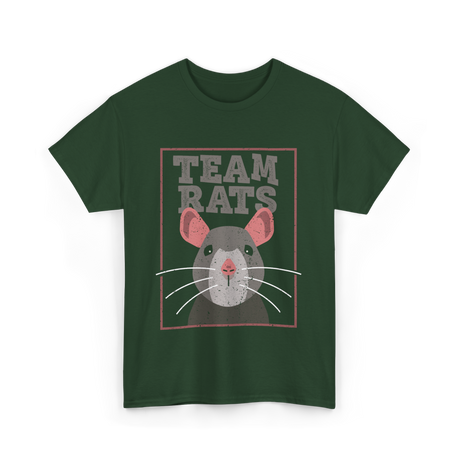 Team Rats Animal Rat T-Shirt - Forest Green