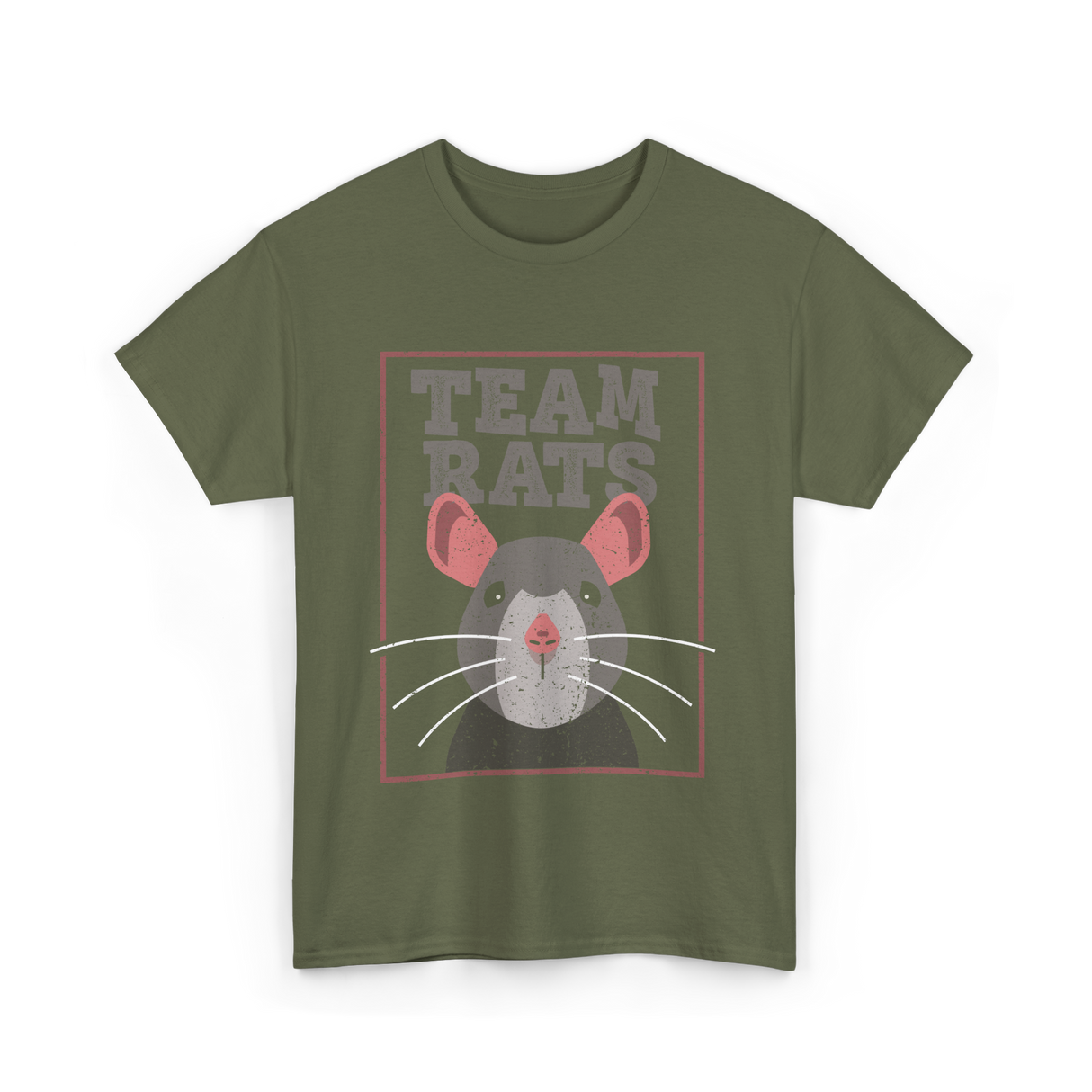 Team Rats Animal Rat T-Shirt - Military Green