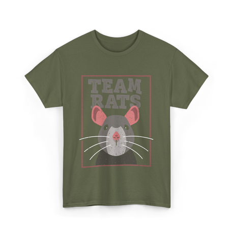 Team Rats Animal Rat T-Shirt - Military Green