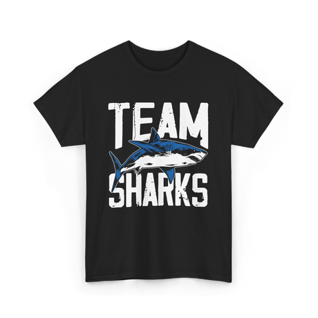 Team Sharks Shark Lover T-Shirt - Black