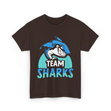 Team Sharks Shark Lover T-Shirt - Dark Chocolate