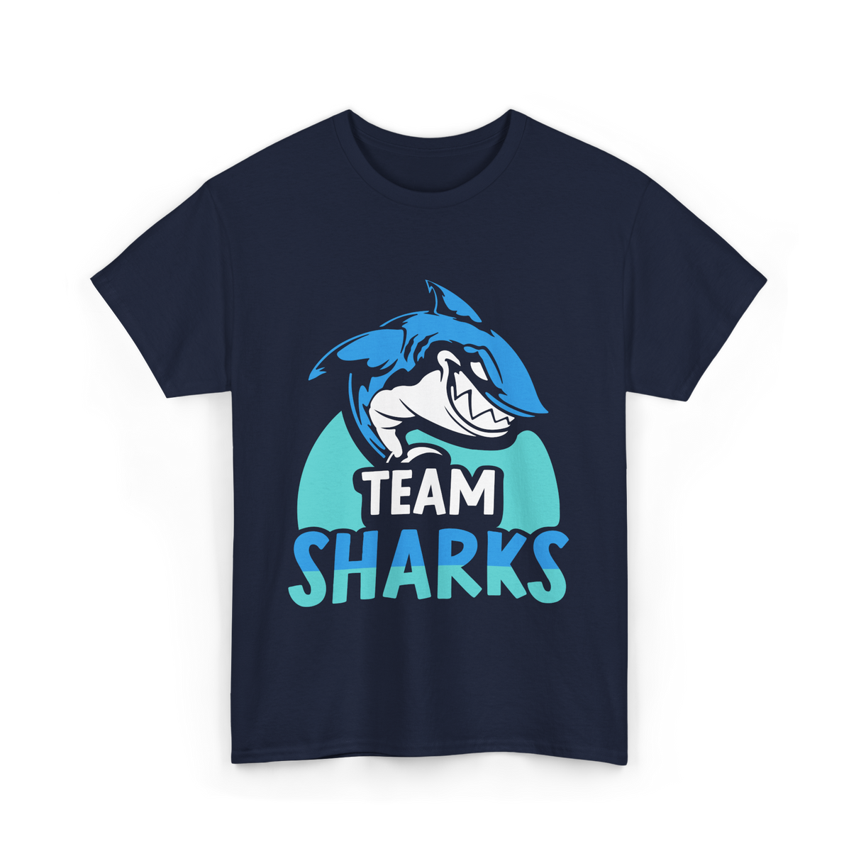 Team Sharks Shark Lover T-Shirt - Navy