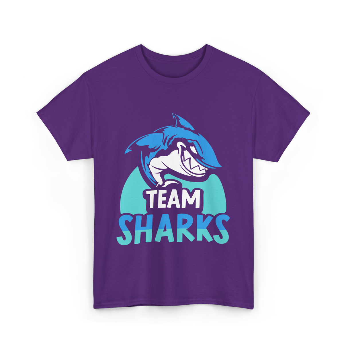 Team Sharks Shark Lover T-Shirt - Purple