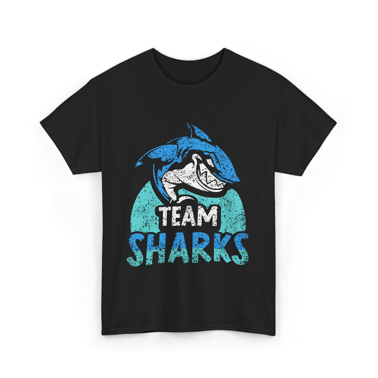 Team Sharks Shark Lovers Sharks T-Shirt - Black