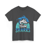 Team Sharks Shark Lovers Sharks T-Shirt - Dark Heather